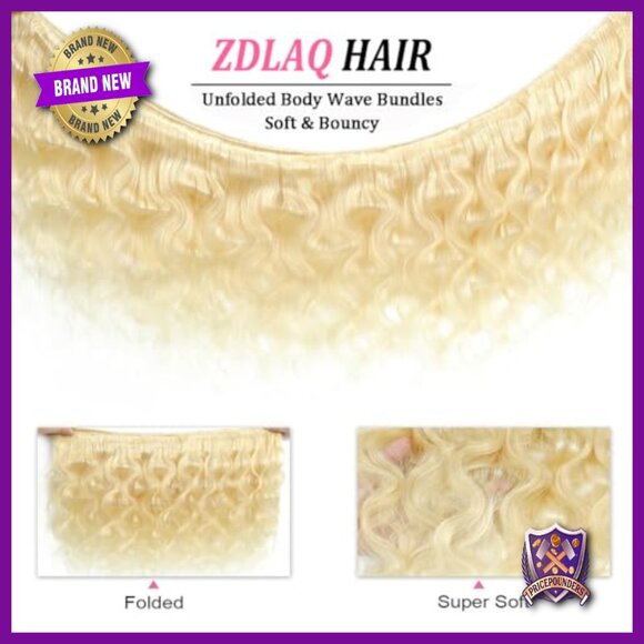 16 Inch Body Wave Human Hair Extensions Bundle 100% Brazilian Virgin Hair